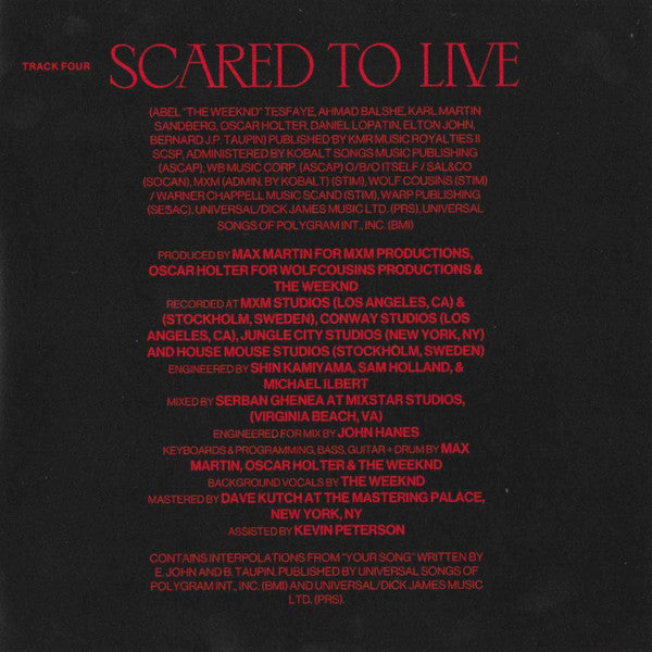 The Weeknd : After Hours (CD, Album, Dlx, Ltd)