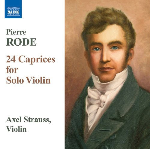 the album cover for Axel Strauss - 24 Caprices for Solo Violin