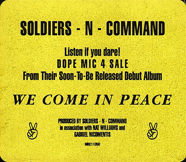 Soldiers-N-Command : Dope Mic 4 Sale (12")