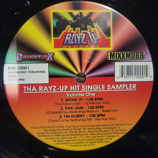 Various : Tha Rayz-Up Hit Single Sample Volume One (12")