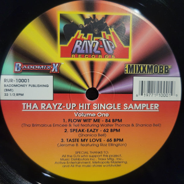 Various : Tha Rayz-Up Hit Single Sample Volume One (12")