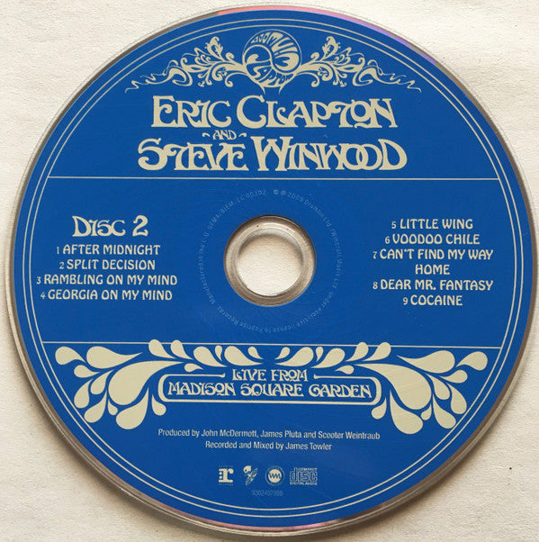 Eric Clapton And Steve Winwood : Live From Madison Square Garden (2xCD, Album, RE, Arv)