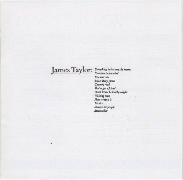 James Taylor (2) : James Taylor's Greatest Hits (CD, Comp, RE, SHM)