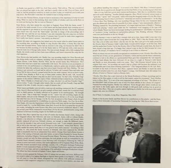 Junior Wells' Chicago Blues Band : Hoodoo Man Blues (2xLP, Album, RE, RP, 180)