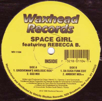 Space Girl (2) Featuring Rebecca B.* : Inside (12")
