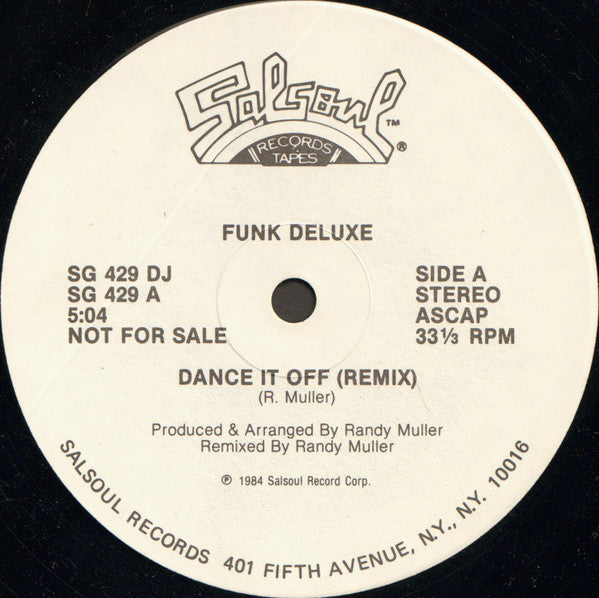 Funk Deluxe : Dance It Off (12", Promo)