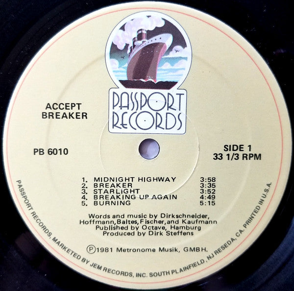 Accept : Breaker (LP, Album)