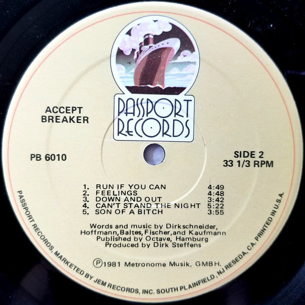 Accept : Breaker (LP, Album)