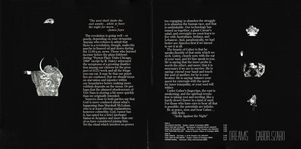 Gábor Szabó* : Dreams (LP, Album, Club, RE, 180)