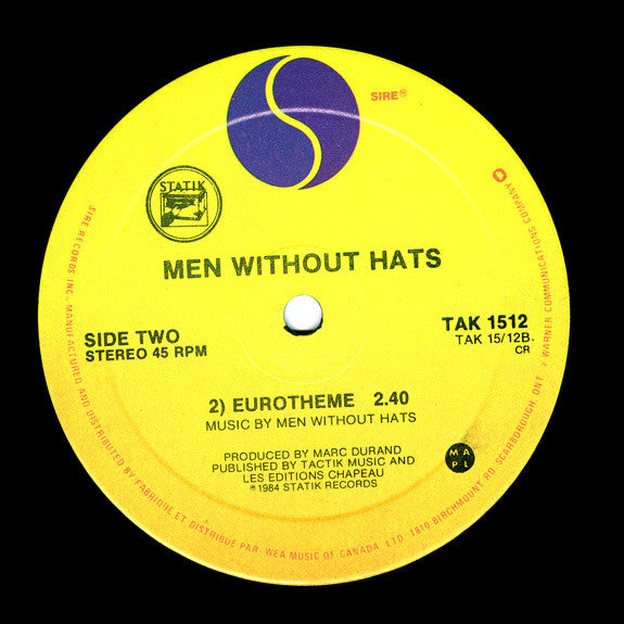 Men Without Hats : Where Do The Boys Go? (12")
