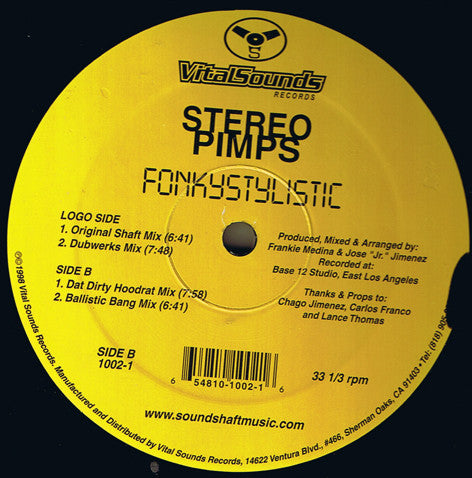 Stereo Pimps : Fonkystylistic (12")