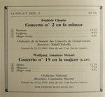 Wolfgang Amadeus Mozart, Frédéric Chopin, Ludwig van Beethoven, Clara Haskil : En Concert (2xCD, Mono + Box)