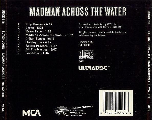 Elton John : Madman Across The Water (CD, Album, RE, RM, 24k)