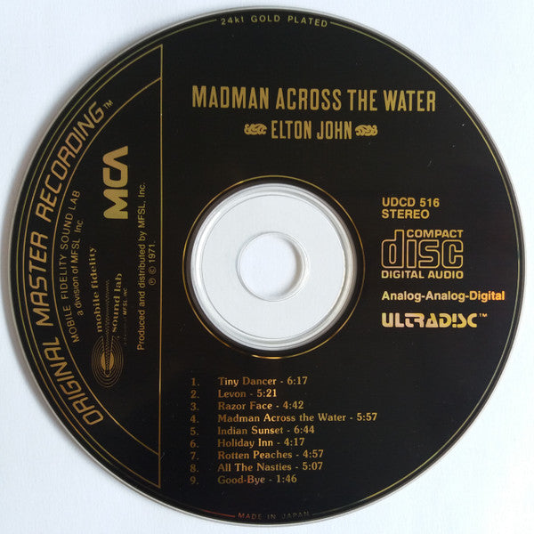 Elton John : Madman Across The Water (CD, Album, RE, RM, 24k)