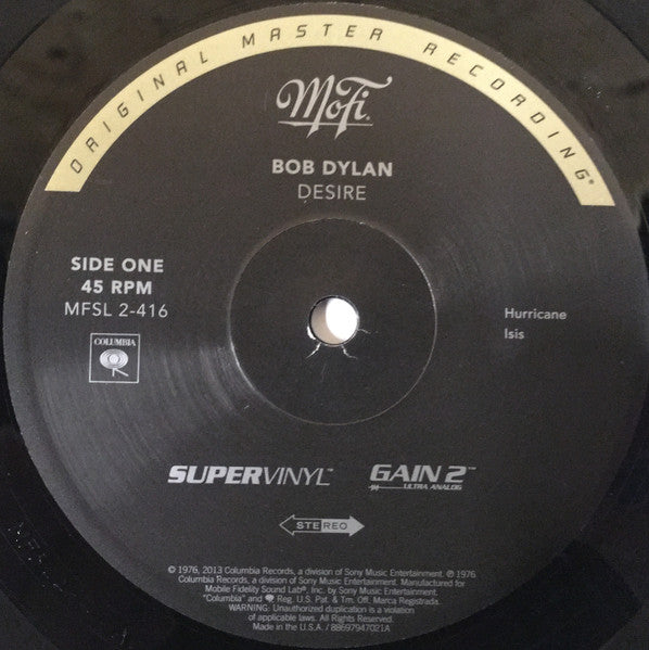 Bob Dylan : Desire (2x12", Album, Ltd, Num, RE, RM, 180)