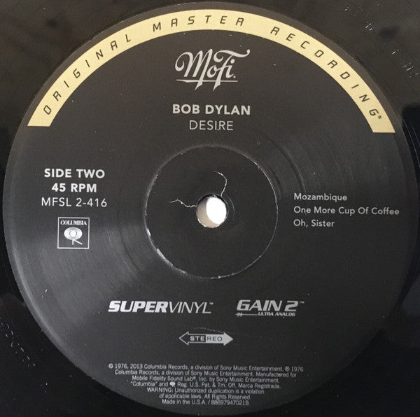 Bob Dylan : Desire (2x12", Album, Ltd, Num, RE, RM, 180)
