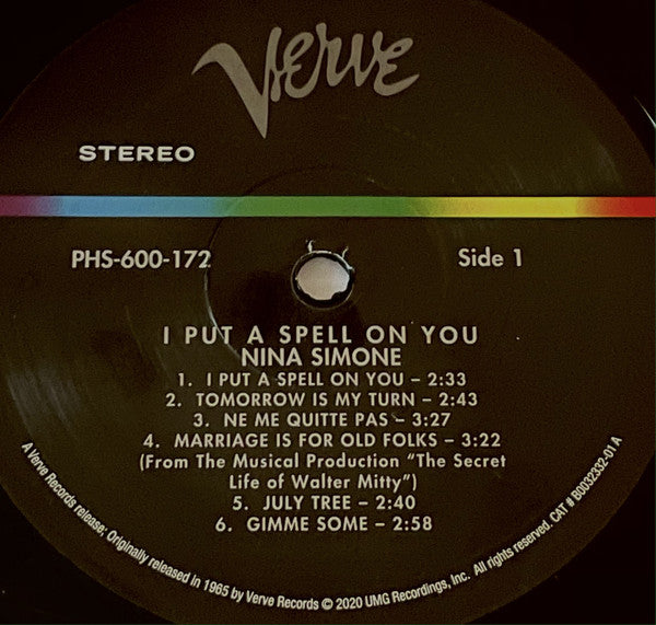 Nina Simone : I Put A Spell On You (LP, Album, RE, RM, 180)