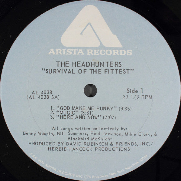 The Headhunters : Survival Of The Fittest (LP, Album, PRC)