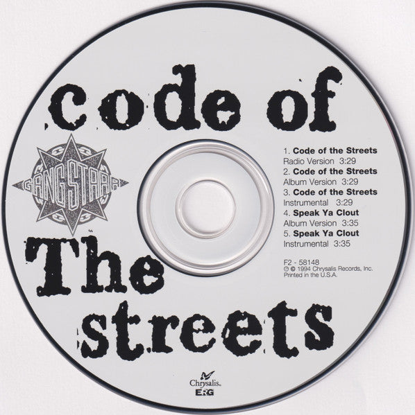 Gang Starr : Code Of The Streets (CD, Maxi)