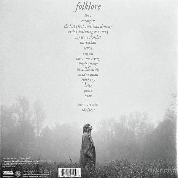 Taylor Swift : Folklore (2xLP, Album, Dlx, Ltd, Tea)