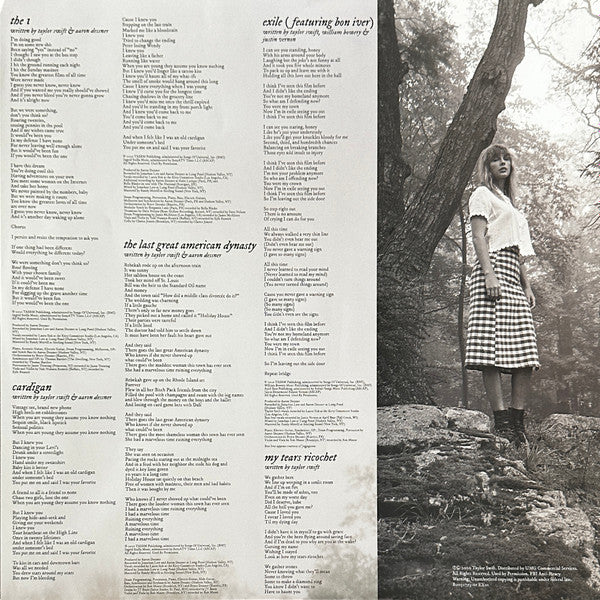 Taylor Swift : Folklore (2xLP, Album, Dlx, Ltd, Tea)