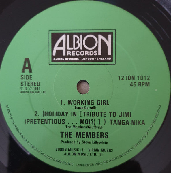The Members : Working Girl (12")