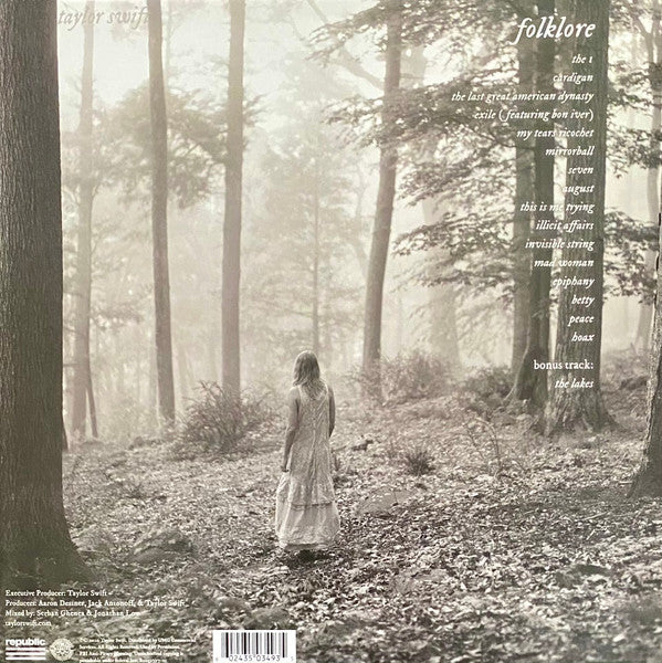 Taylor Swift : Folklore (2xLP, Album, Dlx, Ltd, Azu)