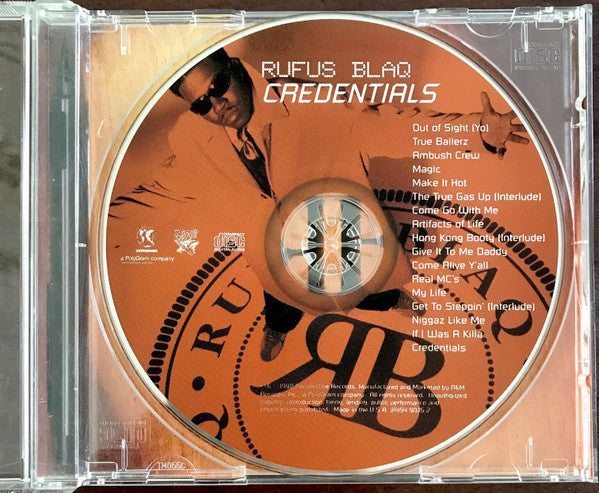 Rufus Blaq : Credentials (CD, Album)
