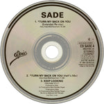 Sade : Turn My Back On You (CD, Maxi)