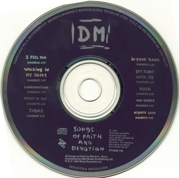 Depeche Mode : Songs Of Faith And Devotion (CD, Album)