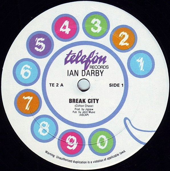 Ian Darby : Break City / Taking The Waterfront By Force (12")
