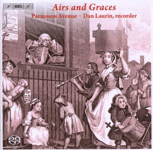 the album cover for DAN LAURIN - Airs & Graces: Scottish Tunes & London Sonatas