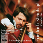 the album cover for Shostakovich / Schmeding - Cello Sonata