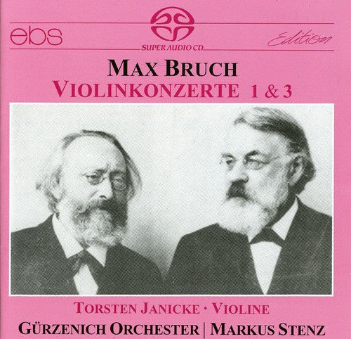 the album cover for Bruch / Janicke / Stenz / Gurzenich Orchestra - Concertos for Violin & Orchestra