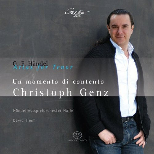 the album cover for Christoph Genz - Arias for Tenor: Un Momento Di Contento