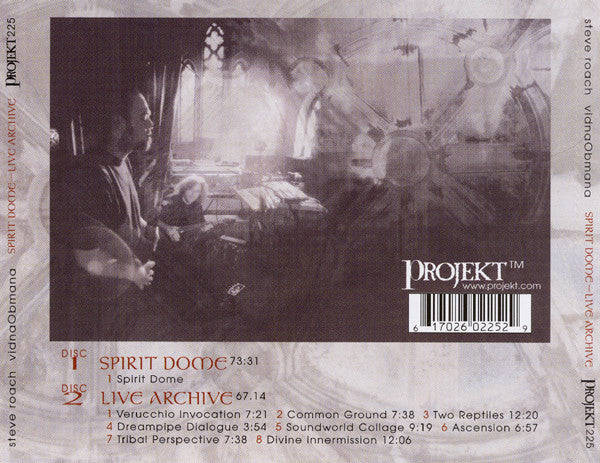 Steve Roach, vidnaObmana* : Spirit Dome - Live Archive (CD, Album, RE + CD, Album, RE + Comp)