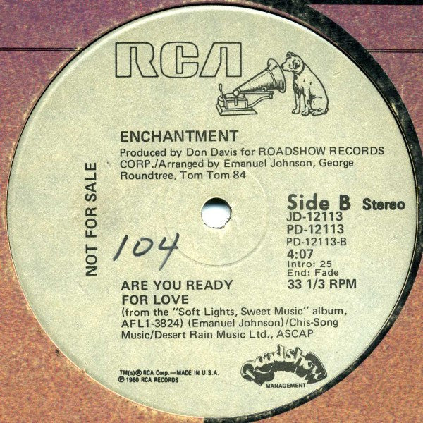 Enchantment : Settin' It Out / Are You Ready For Love (12", Promo)