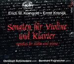 the album cover for Christoph Schickedanz - Sonatas for Violin & Piano