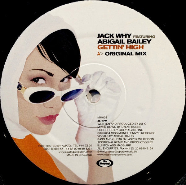 Jack Why Feat. Abigail Bailey : Gettin' High (12")