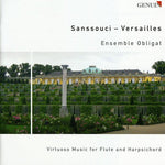 the album cover for Ensemble Obligat - Virtuoso Music for Flute & Harpsichord