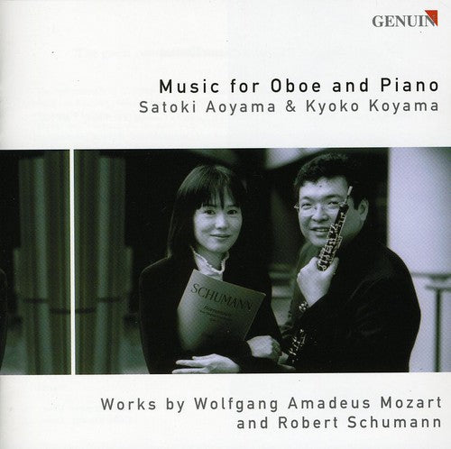 the album cover for MOZART/SCHUMANN - Music for Oboe & Piano