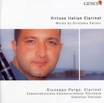the album cover for Giuseppe Porgo - Virtuos Italian Clarinet