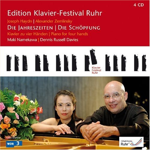 the album cover for J. HAYDN - Creation & Seasons for Piano 4 Hands