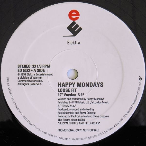 Happy Mondays : Loose Fit (12", Promo)