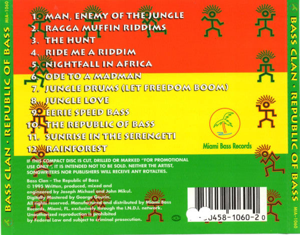 Bass Clan : Republic Of Bass (CD, Album)