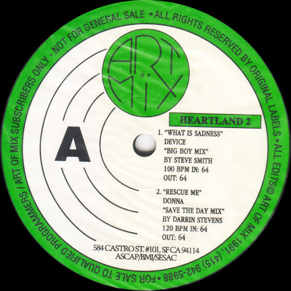 Various : Art Of Mix - Remixes For The Masters - Heartland 2 (12", Promo)