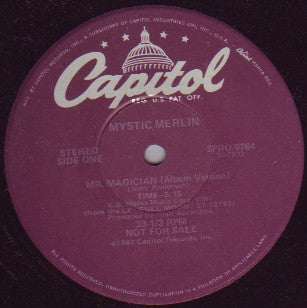 Mystic Merlin : Mr. Magician (12", Promo)