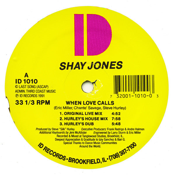 Shay Jones : When Love Calls (12")