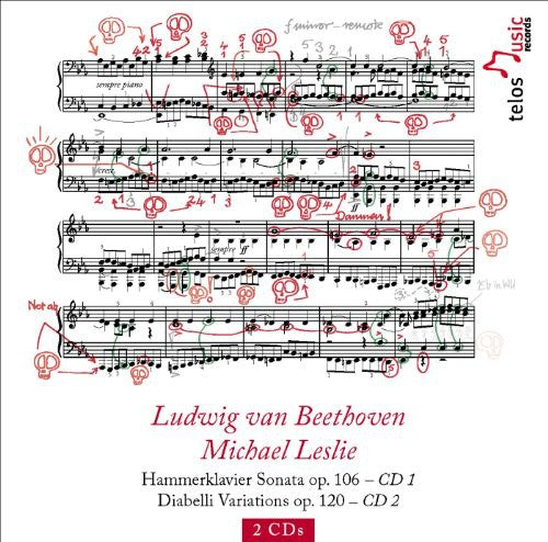 the album cover for Michael Leslie - Hammerklavier Sonata / Diabelli Variations