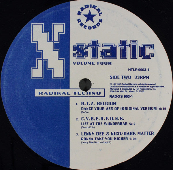 Various : X-Static Volume 4 - Radikal Techno (2xLP, Comp)